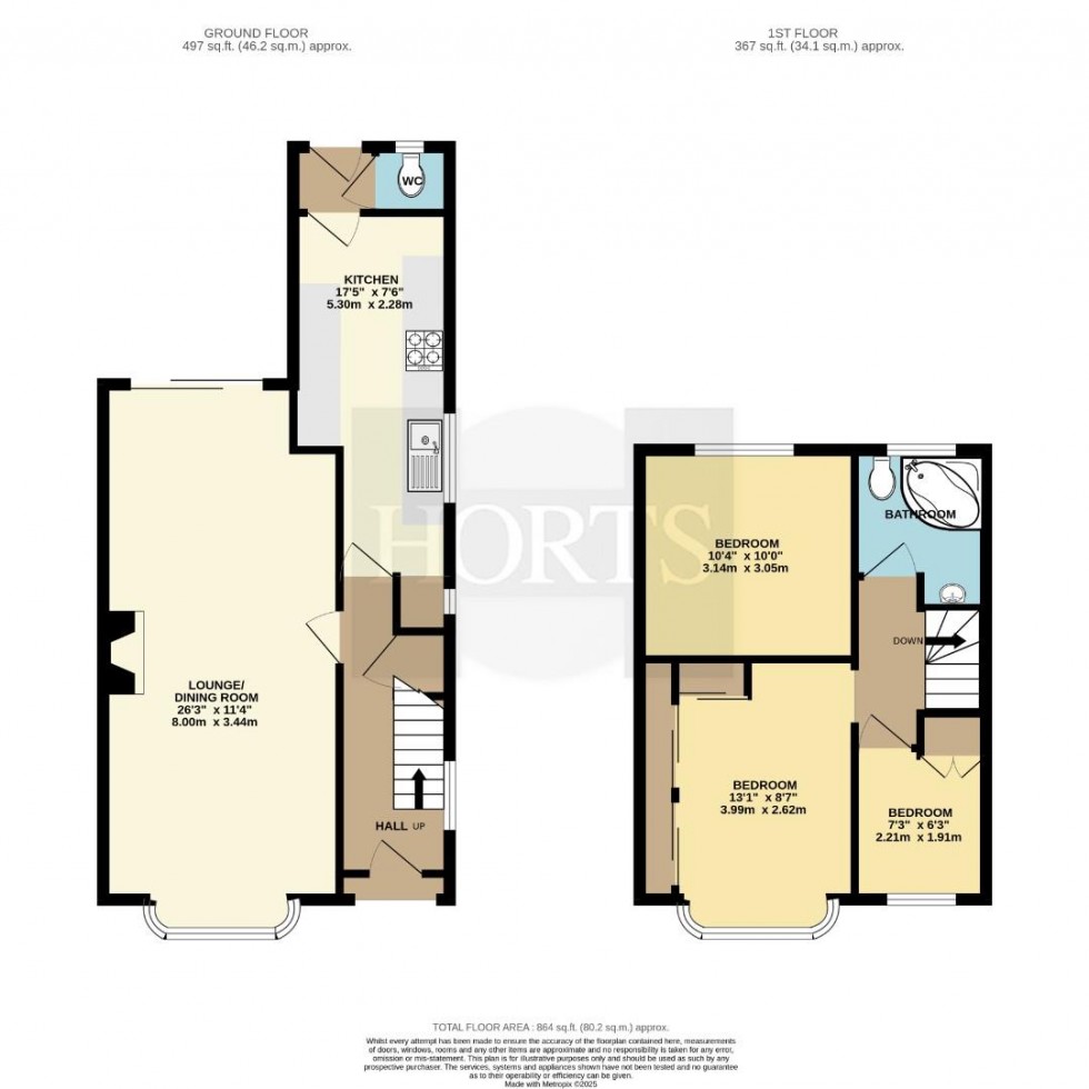 Floorplan for Westfield Road, Rugby