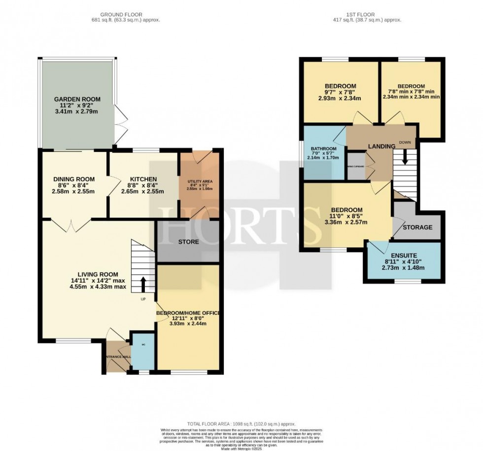 Floorplan for Burrows Vale, Brixworth, Northampton