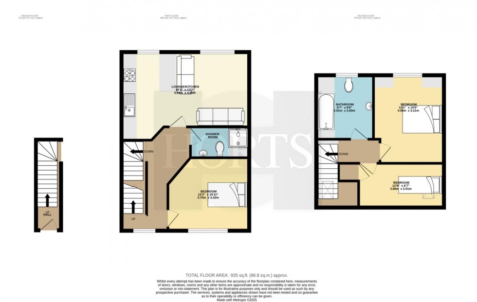 Floorplan for Lowercroft, Hillmorton