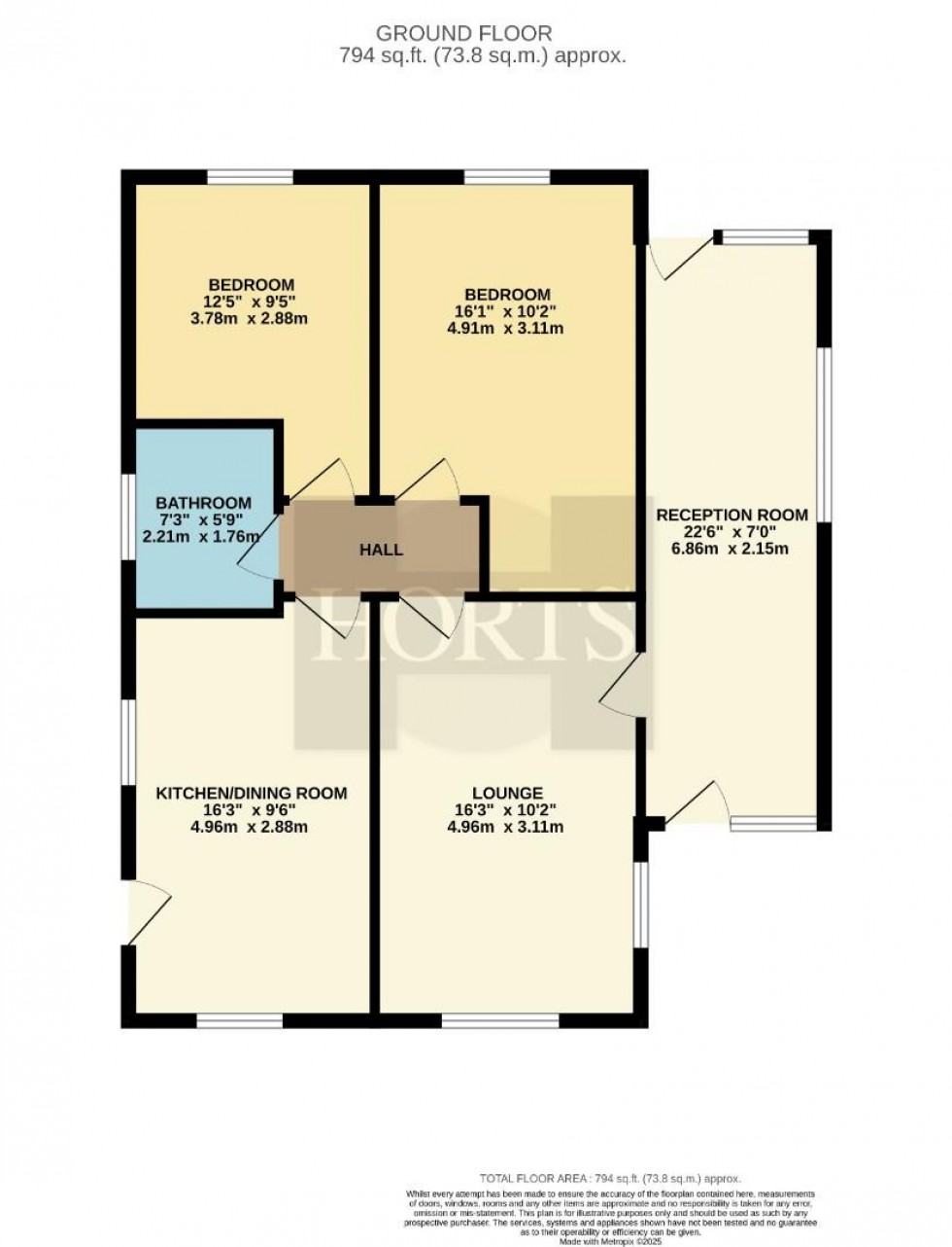 Floorplan for Priory Crescent, Roade, Northampton