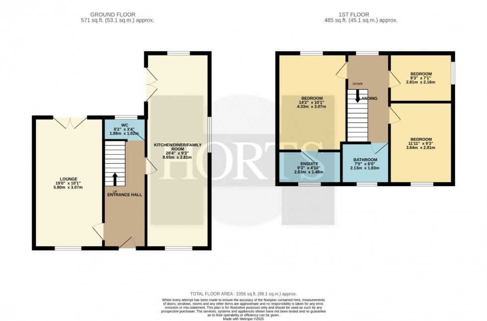 Floorplan for Pianoforte Road, Roade, Northampton