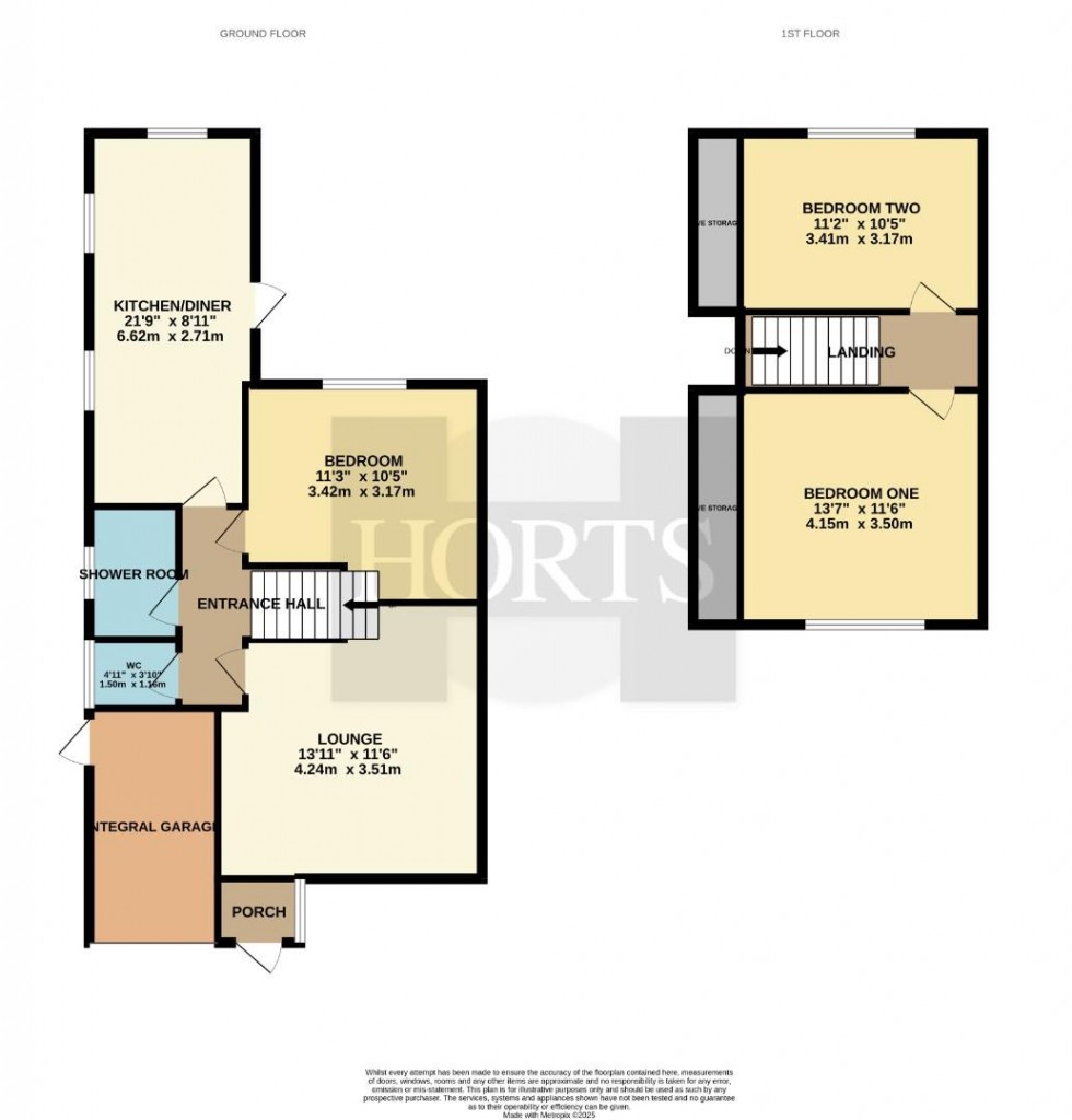 Floorplan for Cottingham Drive, Moulton, Northampton