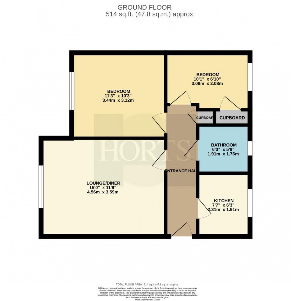 Floorplan for Gardeners End, Bilton, Rugby