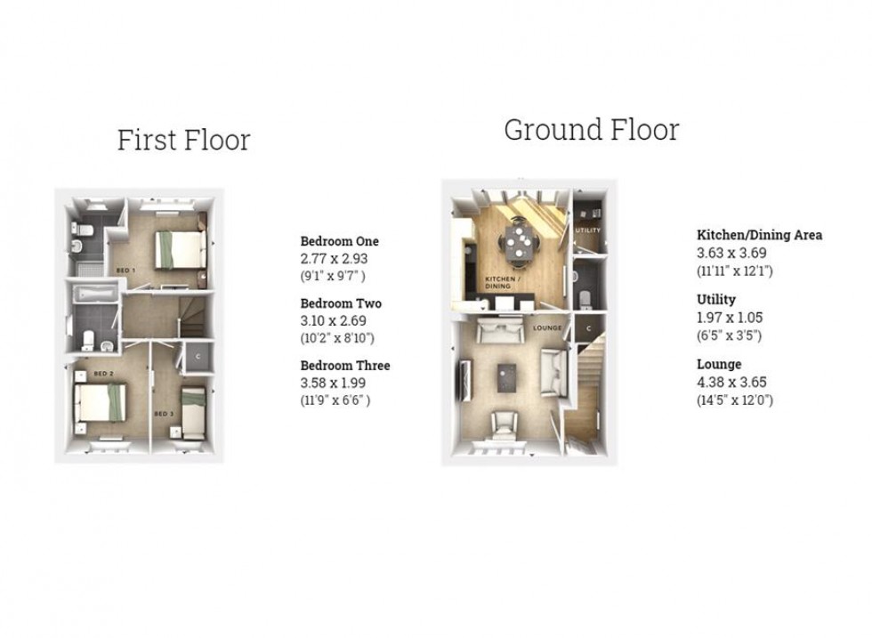 Floorplan for Tarry Way, Buckton Fields, Northampton