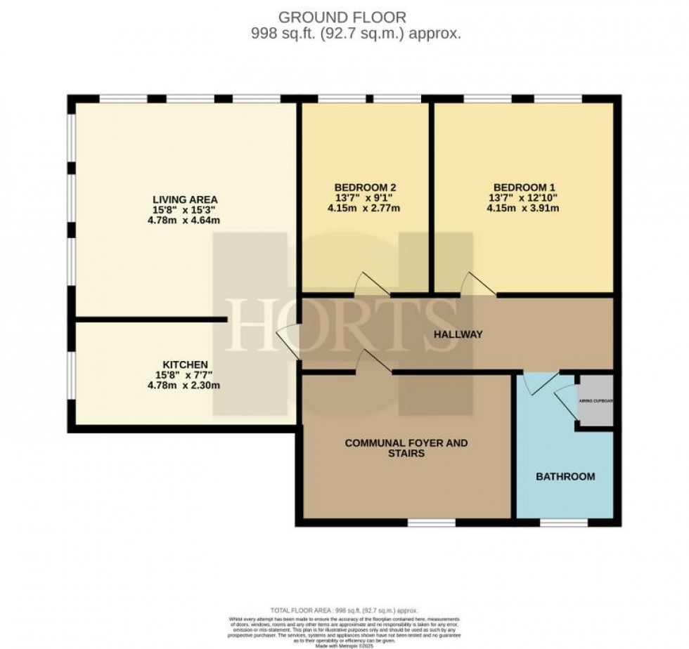 Floorplan for Brookes Mews, Earls Barton, Northampton