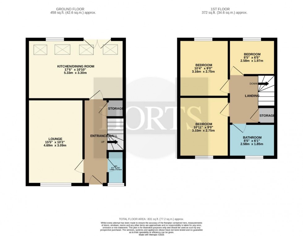 Floorplan for Farmyard Close, Northampton