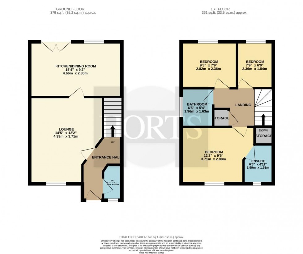 Floorplan for Harrison Road, Northampton