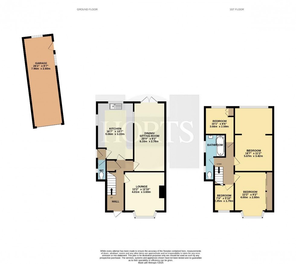 Floorplan for Hart Close, Hillmorton, Rugby