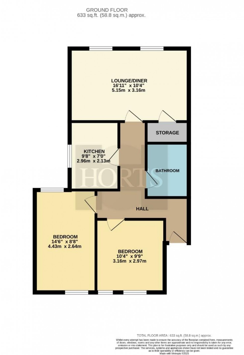 Floorplan for St. Matthews Parade, Northampton