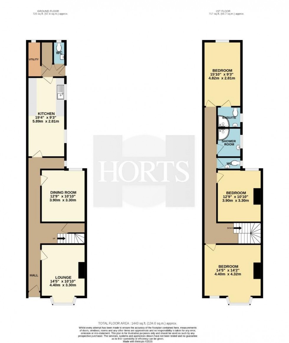 Floorplan for Manor Road, Rugby