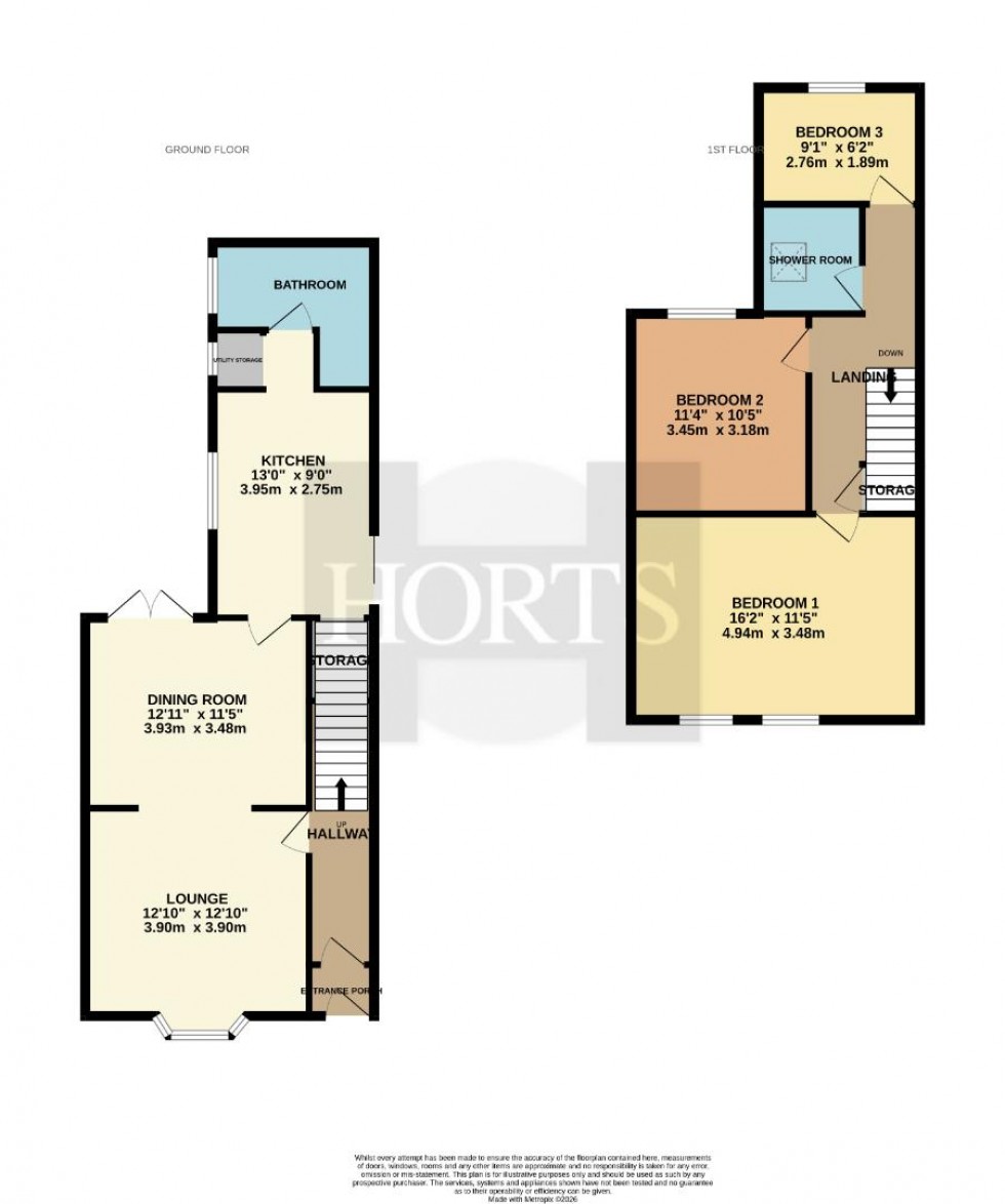 Floorplan for Victoria Street, Earls Barton, Northampton