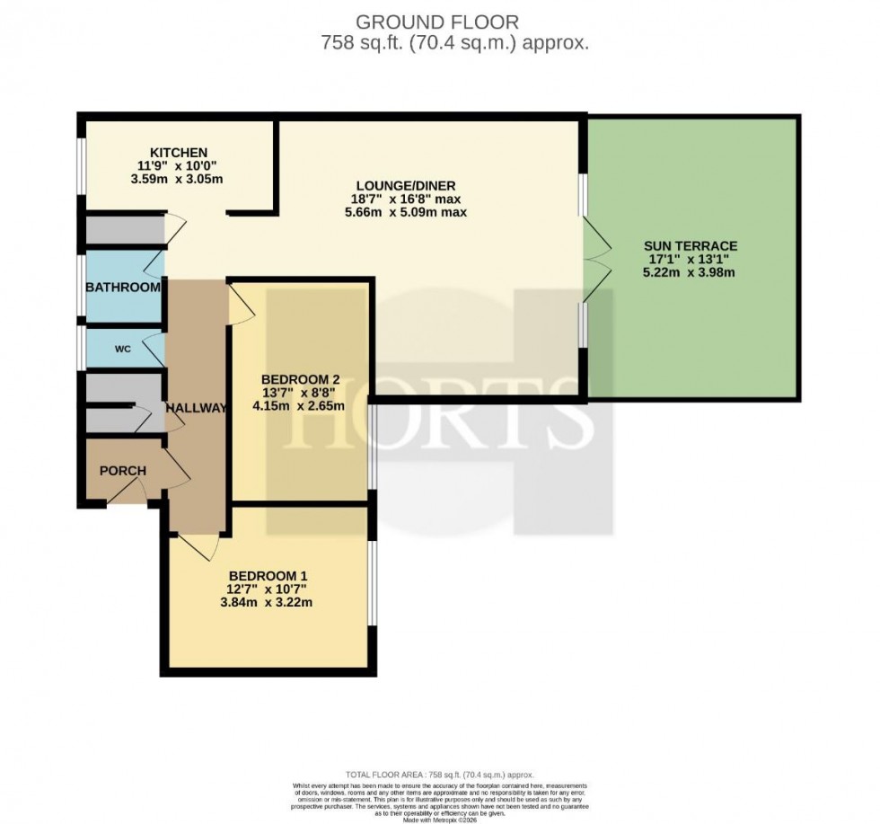 Floorplan for Exeter Place, Abington, Northampton
