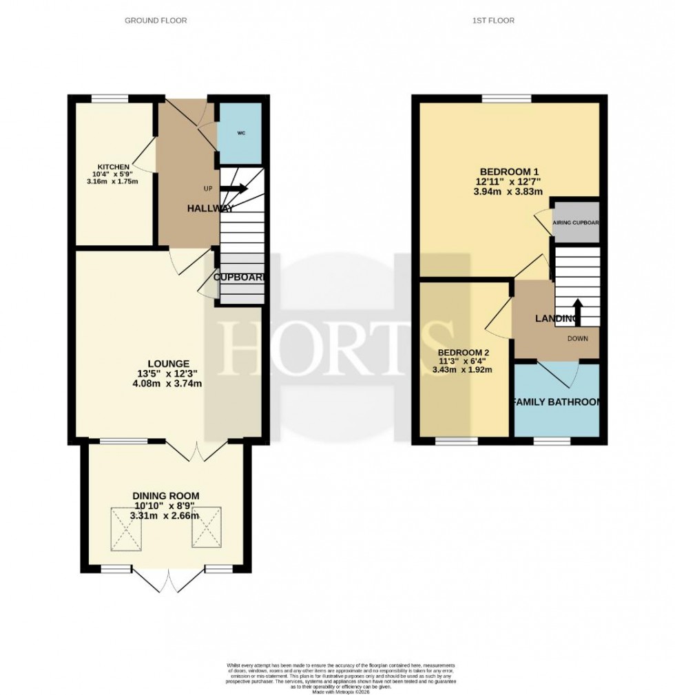 Floorplan for Hawthorn Avenue, Mawsley, Kettering
