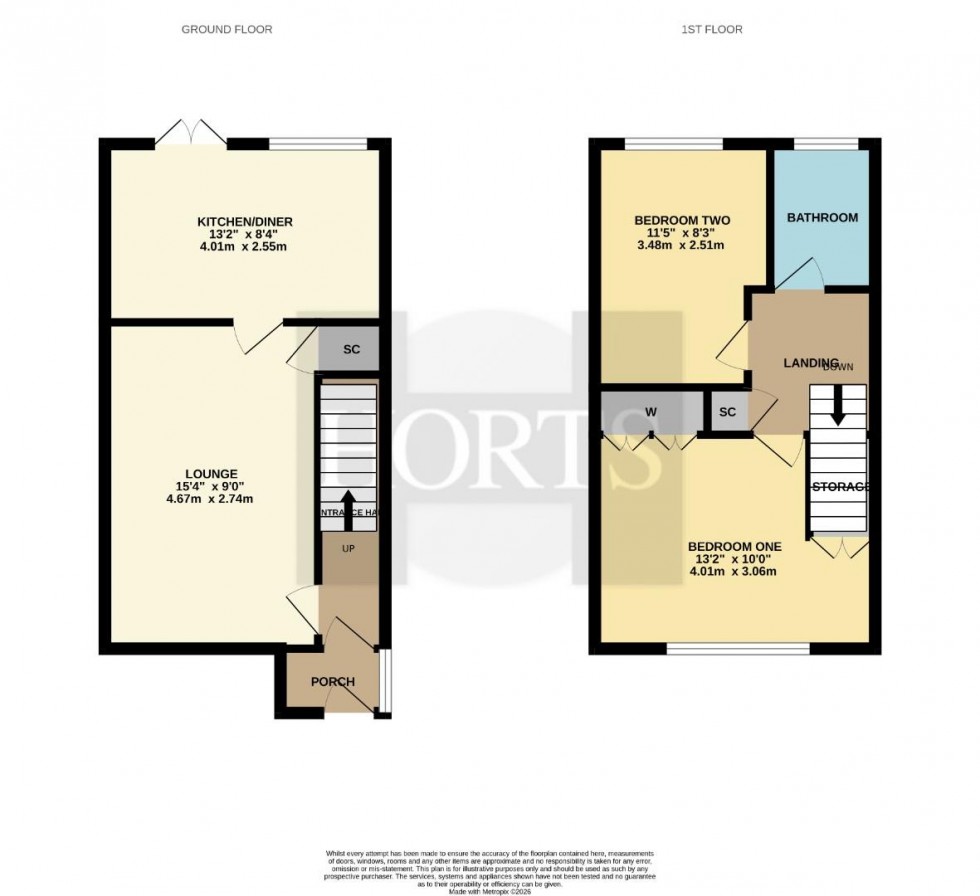 Floorplan for Honey Holme, Brixworth, Northampton
