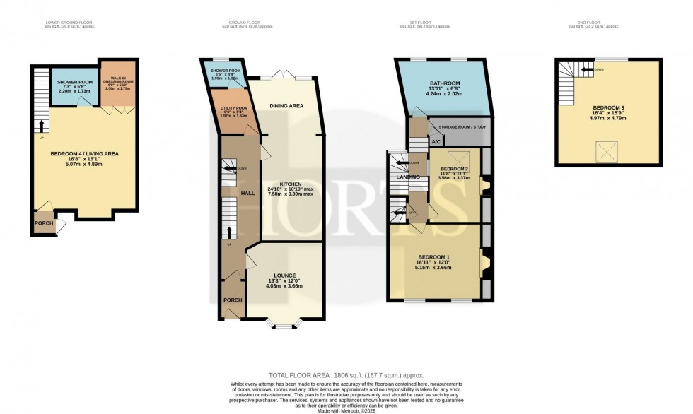 Floorplan for St. Georges Place, Barrack Road, Northampton