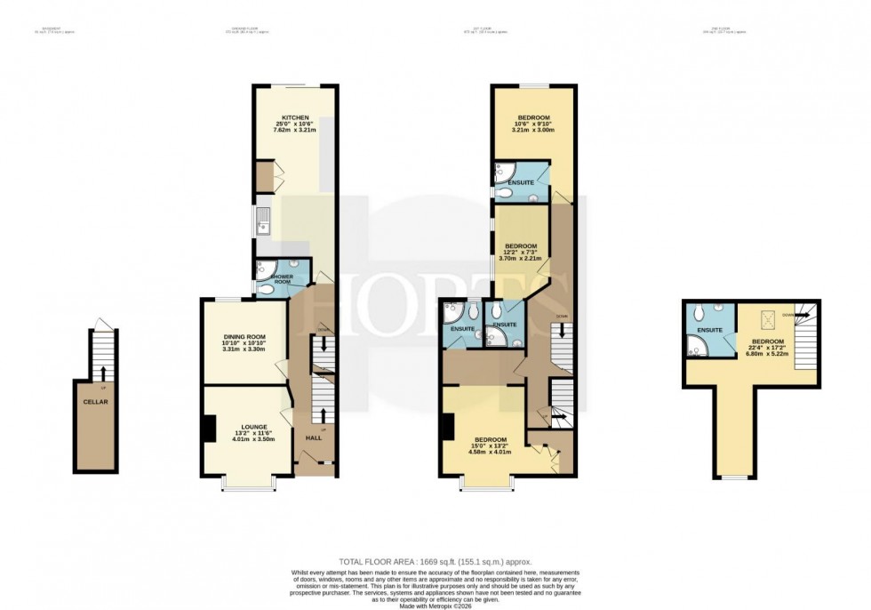 Floorplan for Park Road, Rugby