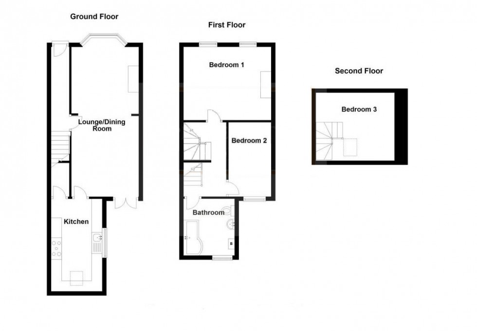 Floorplan for Victoria Street, Rugby