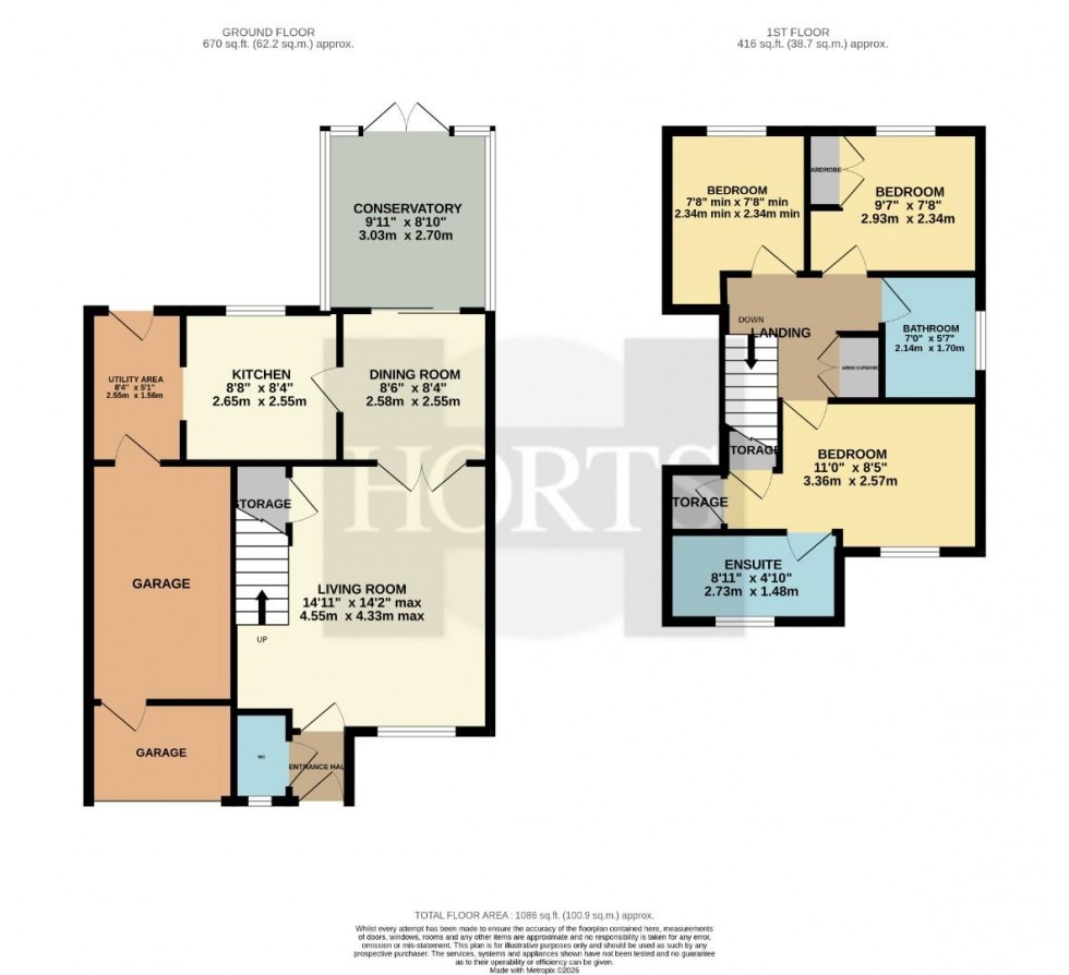 Floorplan for Burrows Vale, Brixworth, Northampton