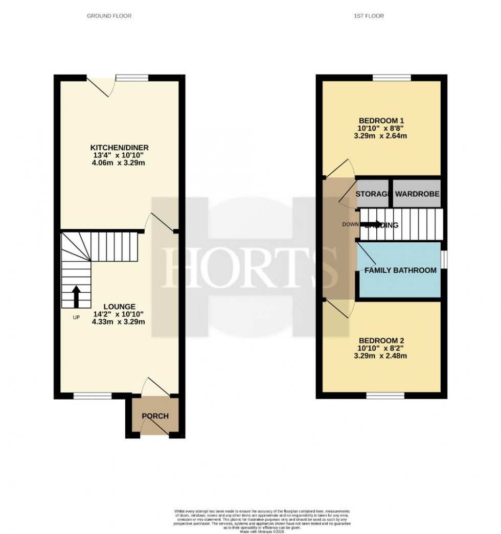 Floorplan for Park Close, Earls Barton, Northampton