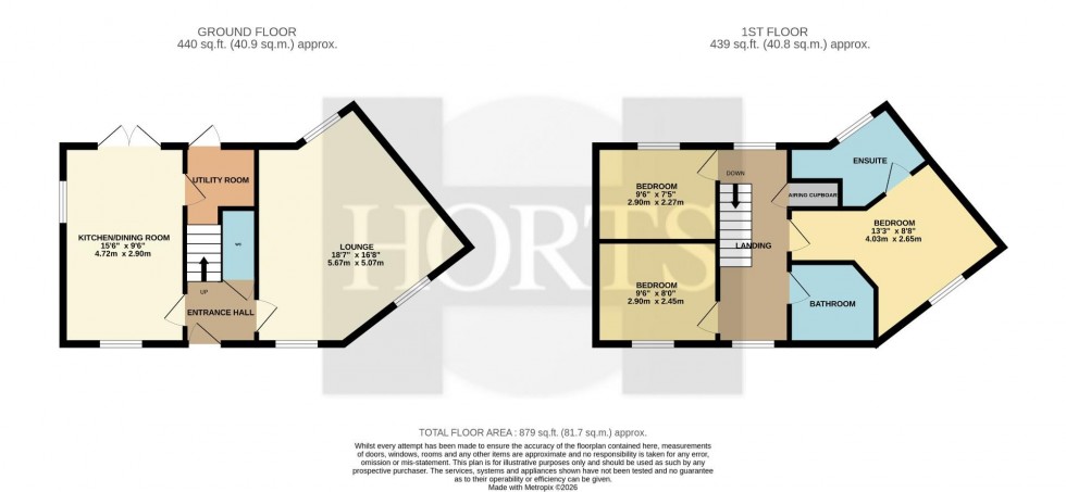 Floorplan for Harebell Road, Wootton, Northampton
