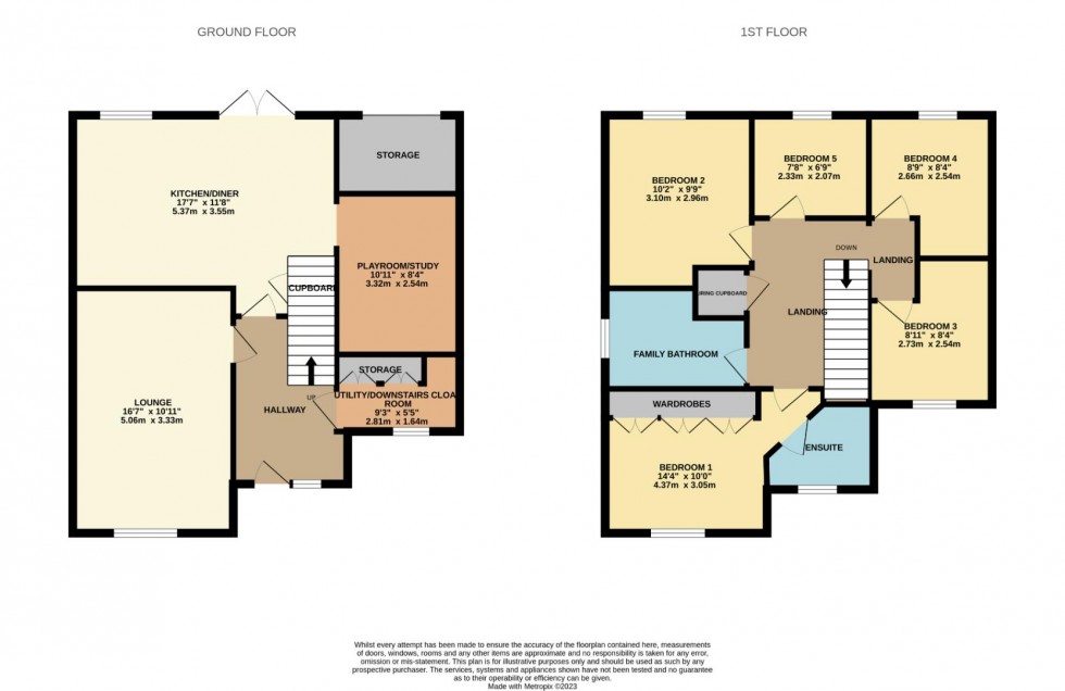 Floorplan for Hawthorn Avenue, Mawsley Village