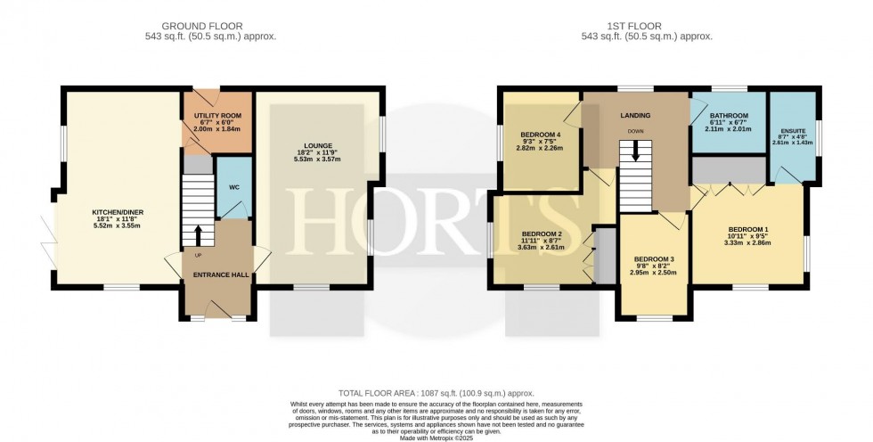 Floorplan for James Close, Upton, Northampton