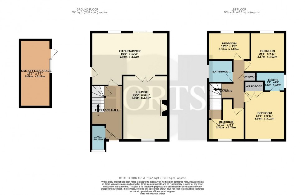 Floorplan for Excelsior Gardens, Northampton