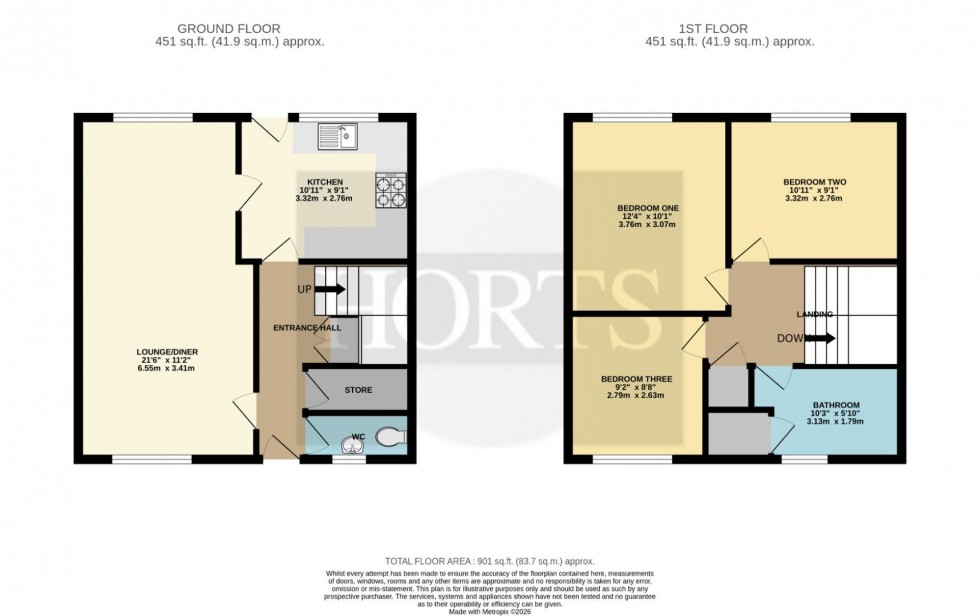 Floorplan for Perceval Close, Rye Hill, Northampton