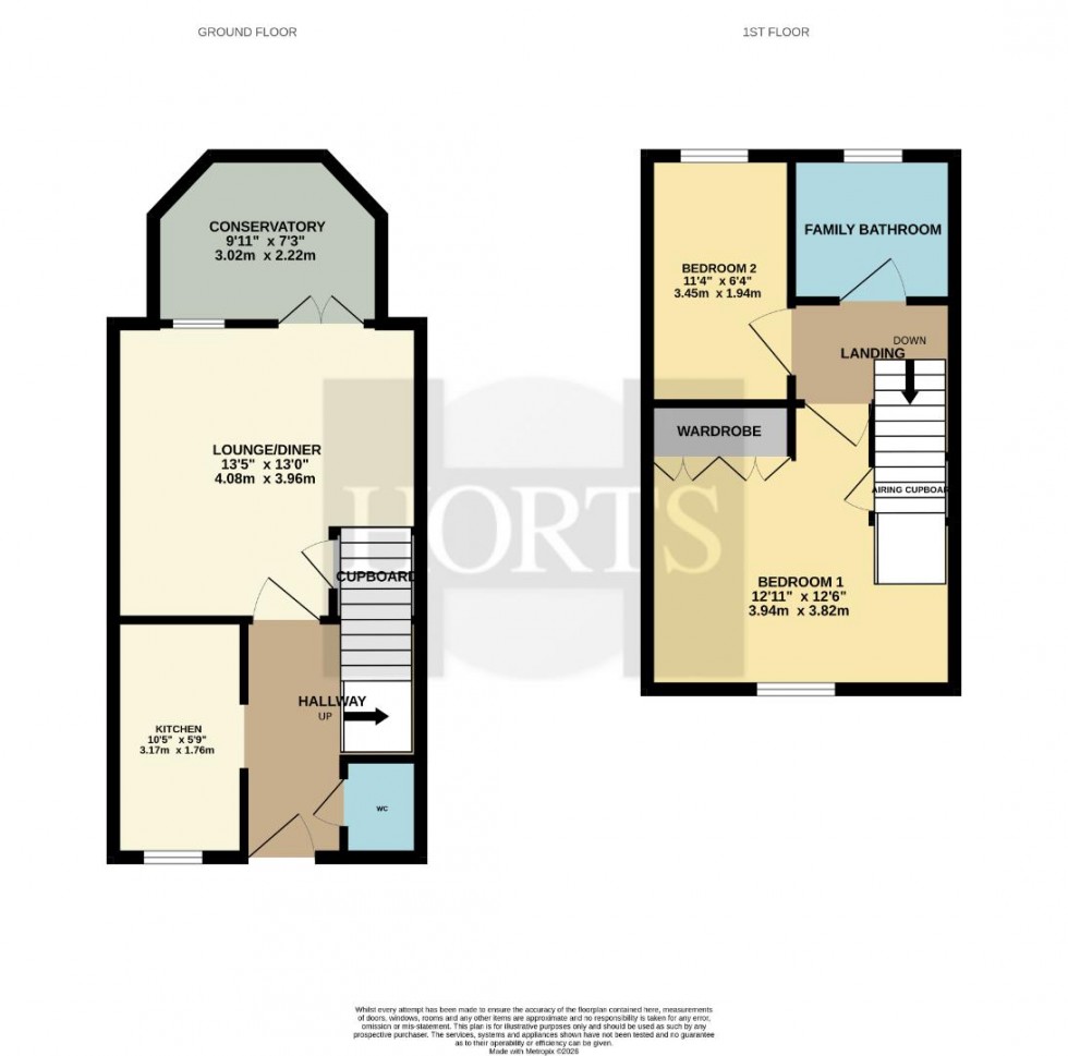 Floorplan for Hawthorn Avenue, Mawsley Village