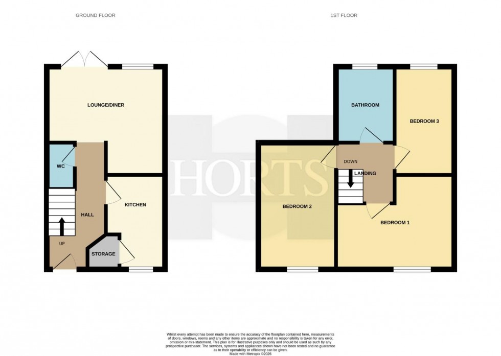 Floorplan for St. Margarets Avenue, Wolston, Coventry