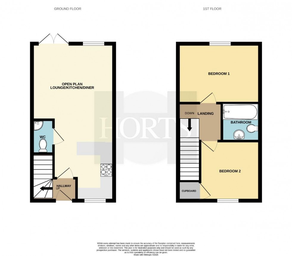 Floorplan for Jasmine Way, Bilton, Rugby