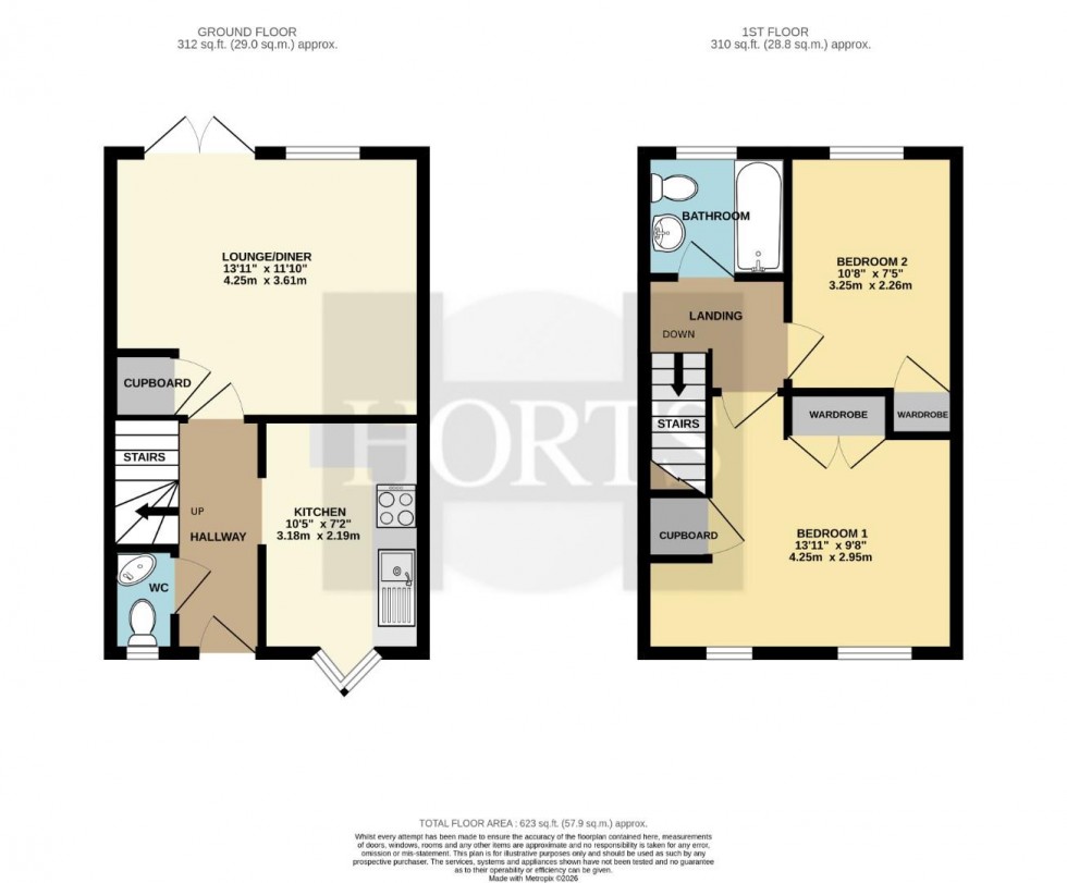Floorplan for Nene Place, Stoneyhurst Mews, Northampton