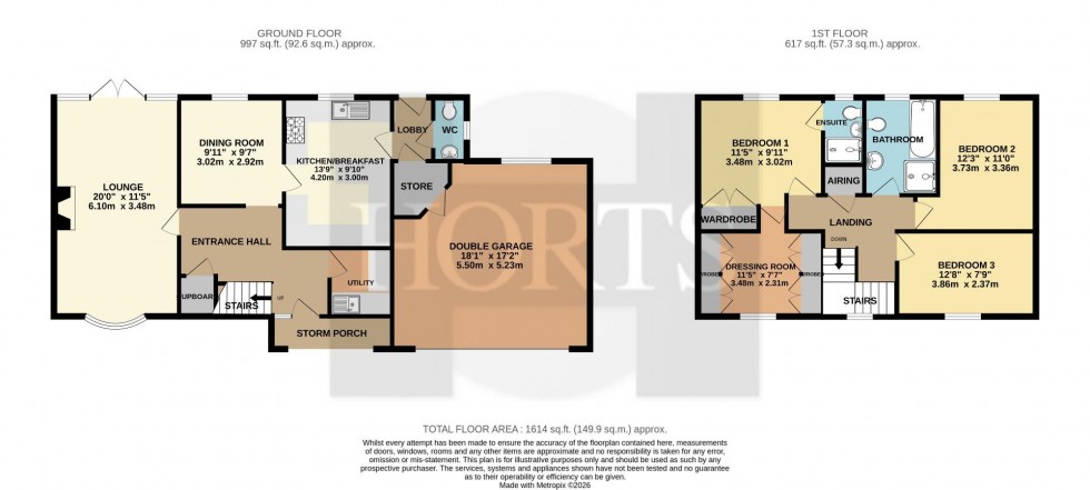 Floorplan for St. Johns Way, Piddington, Northampton