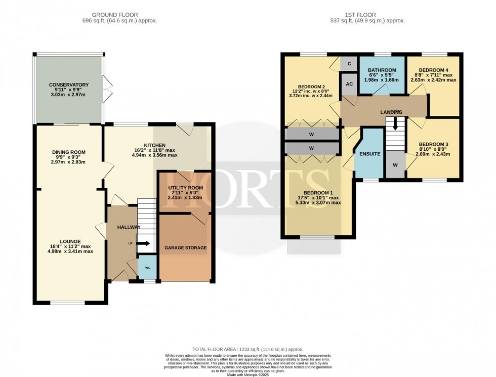 Floorplan for Riverstone Way, Hunsbury Meadows