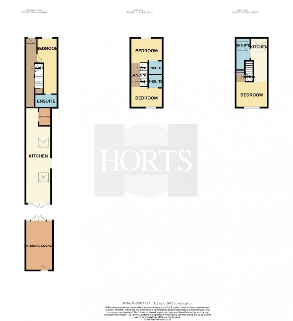 Floorplan for Cambridge Street, Rugby