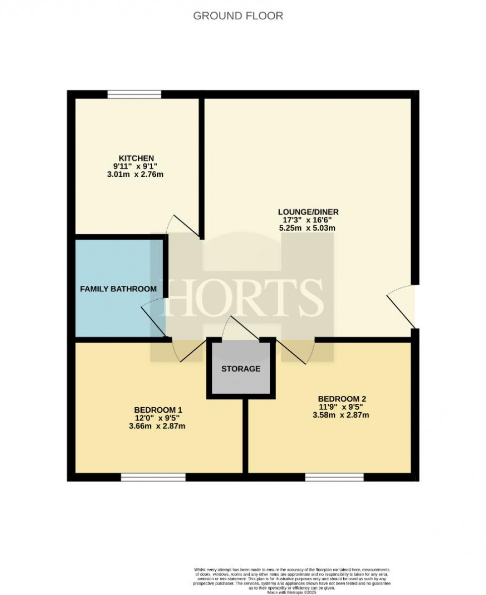 Floorplan for Barnwell Court, Mawsley, Kettering