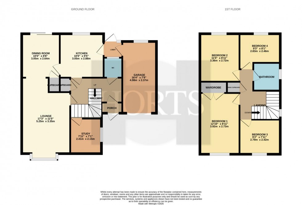Floorplan for Shurville Close, Earls Barton, Northampton