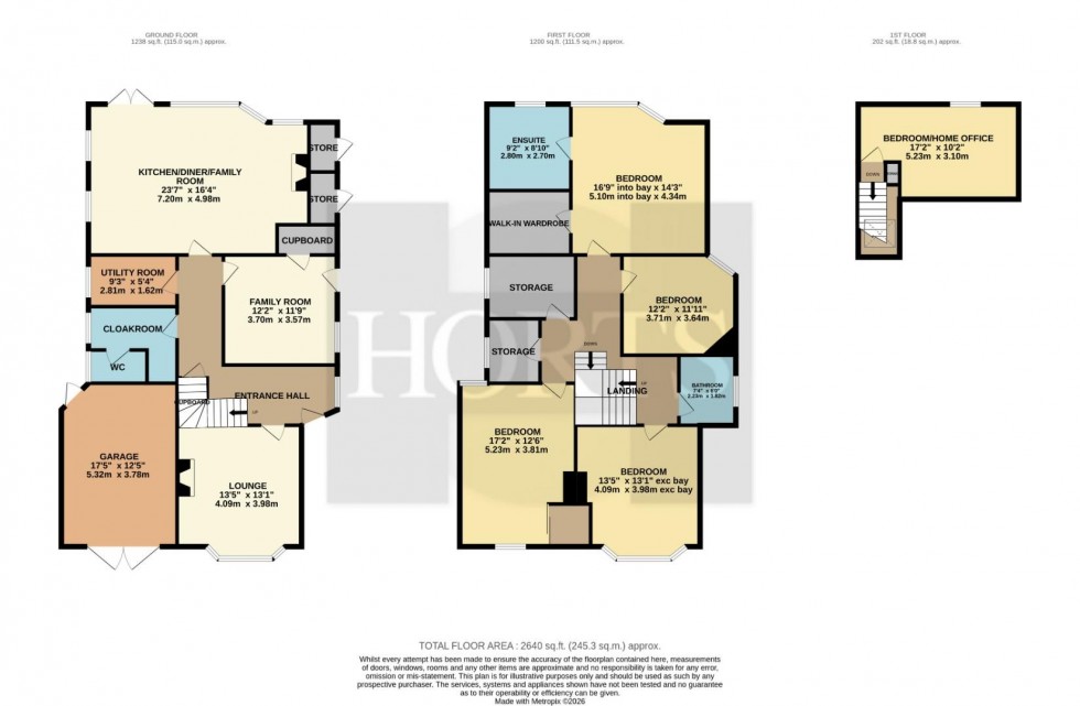 Floorplan for Woodland Avenue, Northampton