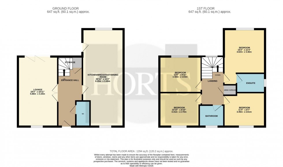 Floorplan for Stratford Road, Roade, Northampton