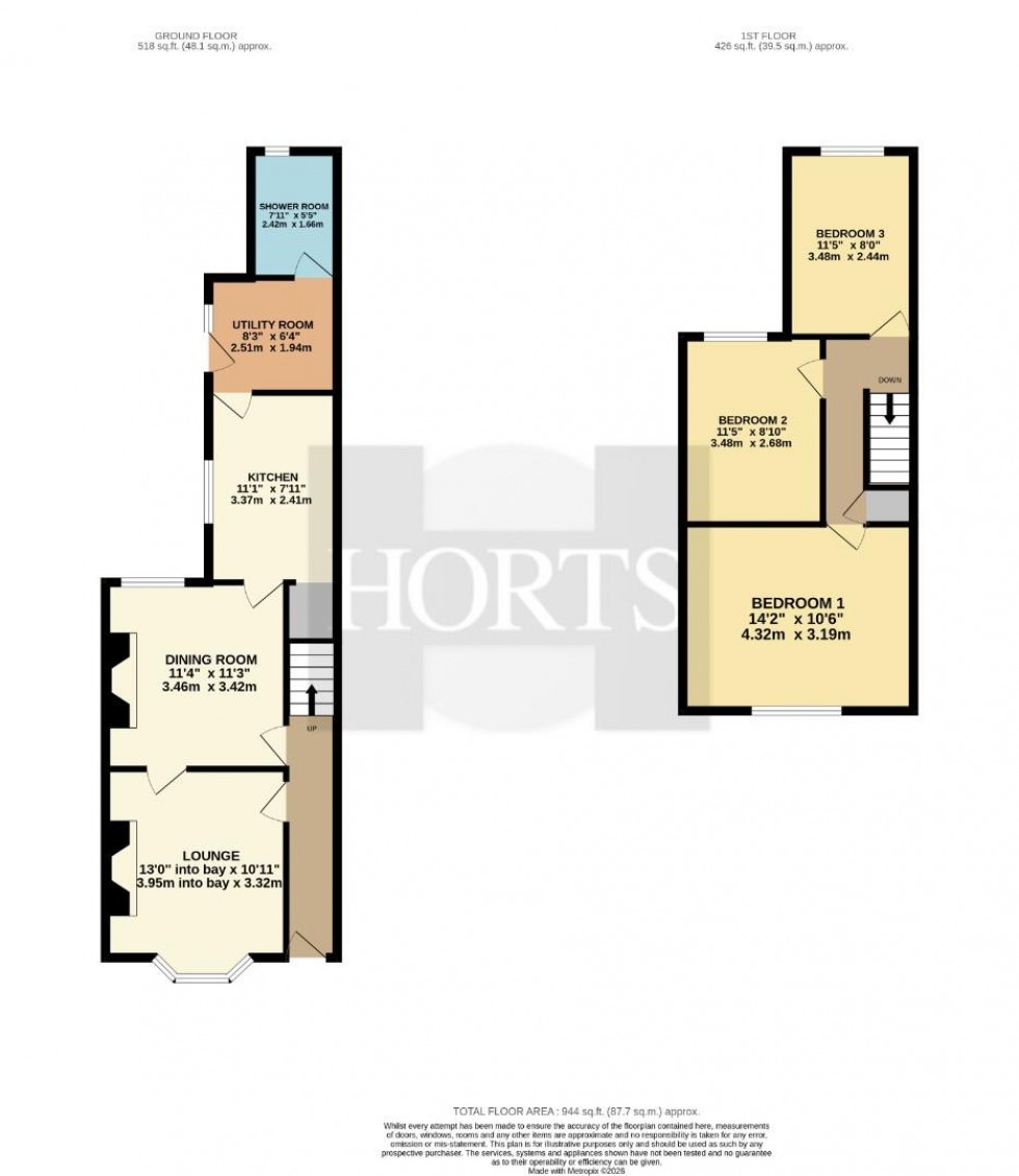 Floorplan for Southampton Road, Far Cotton, Northampton
