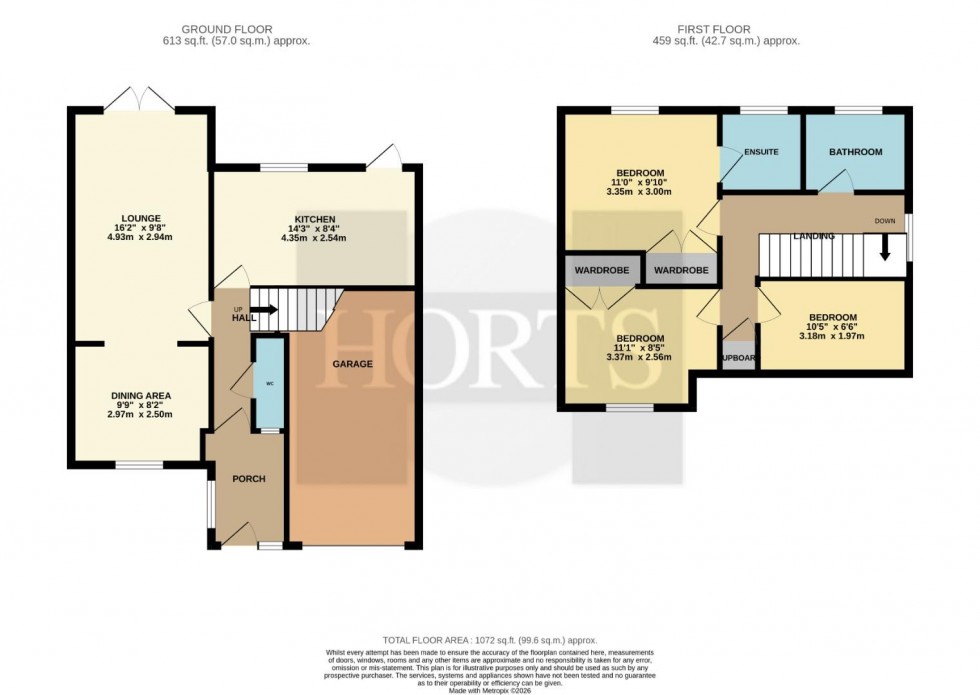 Floorplan for Pippin Lane, Little Billing, Northampton