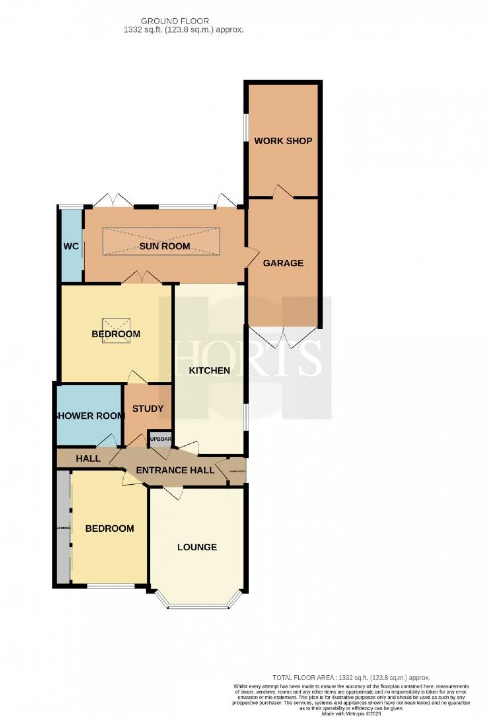 Floorplan for Rupert Brooke Road, Rugby