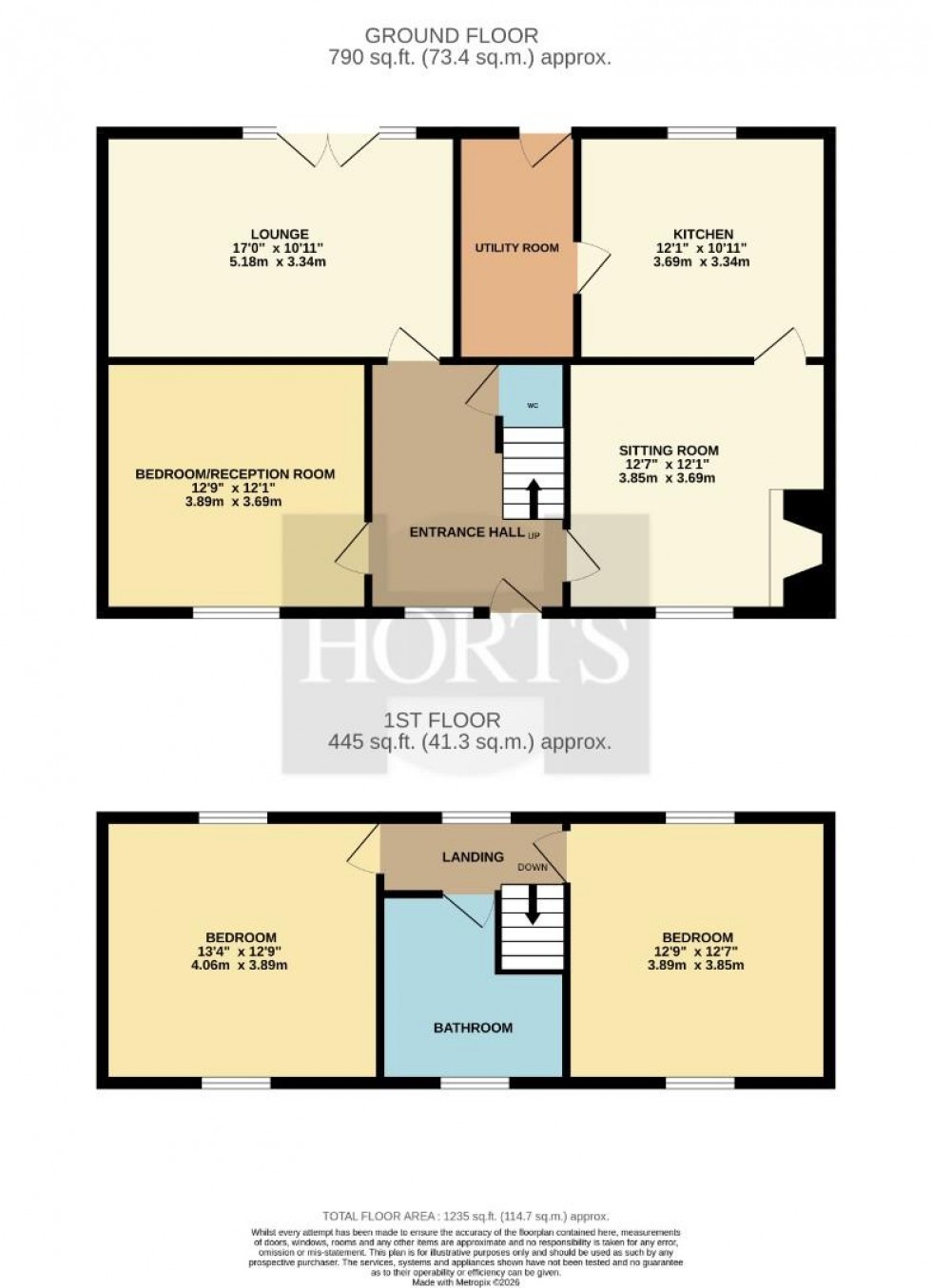 Floorplan for Watling Street East, Fosters Booth, Towcester