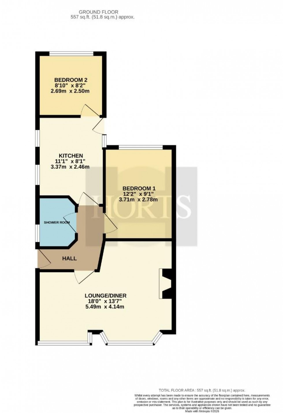 Floorplan for Ruskin Road, Kingsthorpe, Northampton