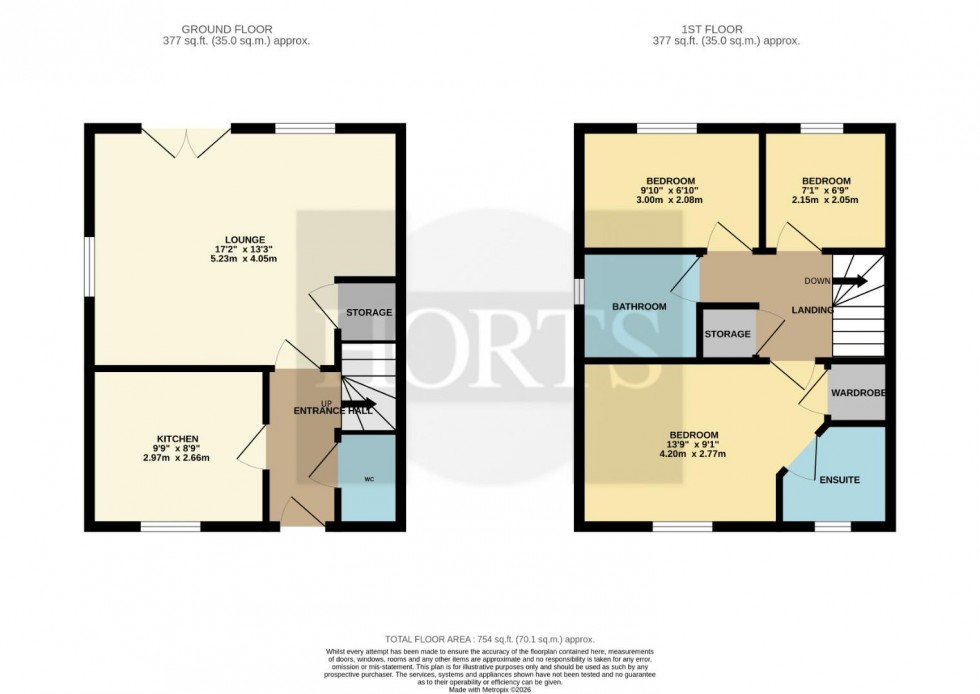 Floorplan for Long Morris, Towcester