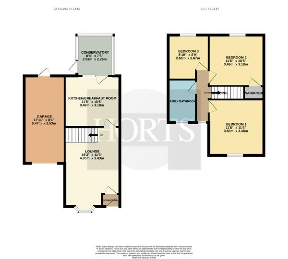 Floorplan for Gallery Close, Northampton