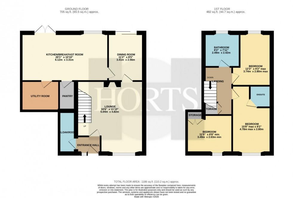 Floorplan for Willow Close, Spratton, Northampton