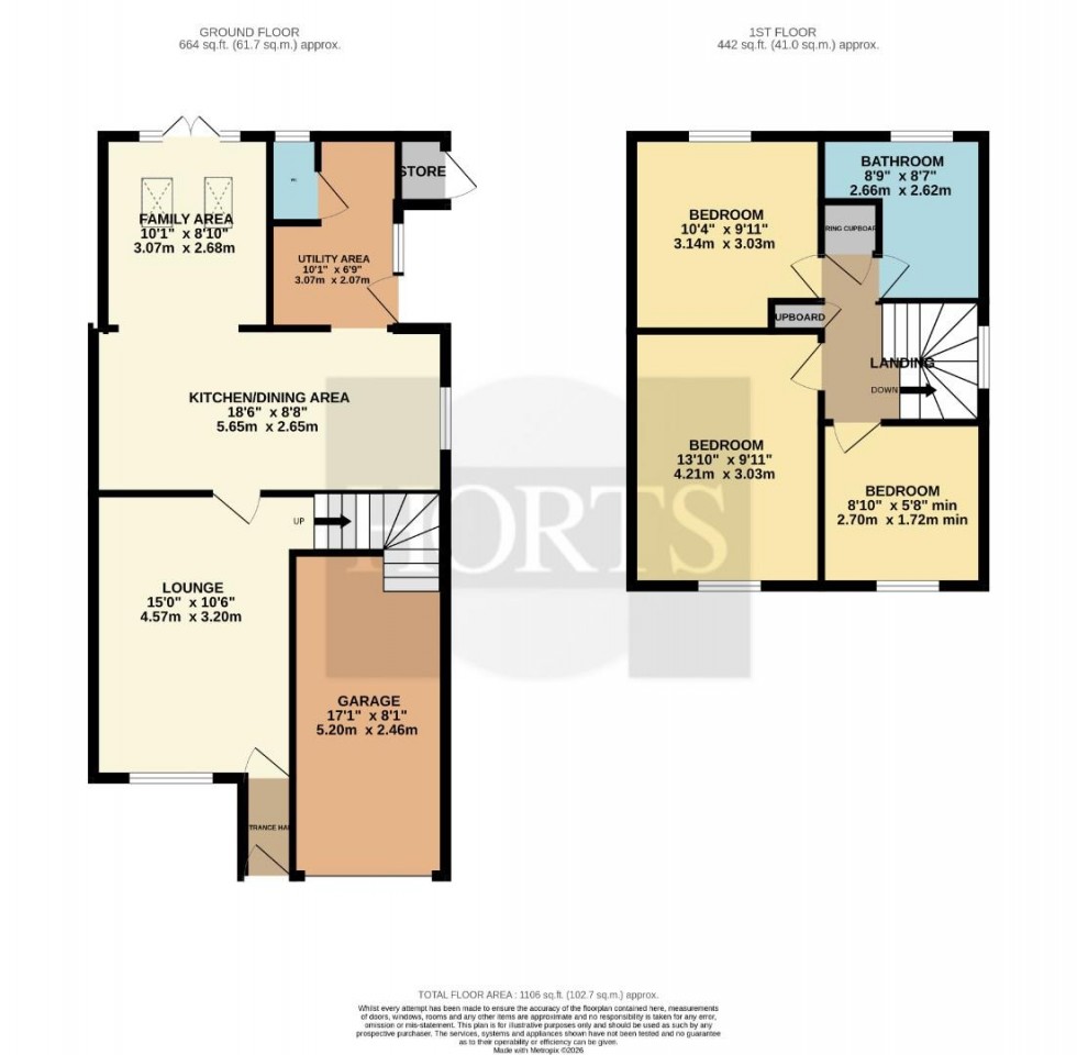 Floorplan for Brampton Way, Brixworth, Northampton