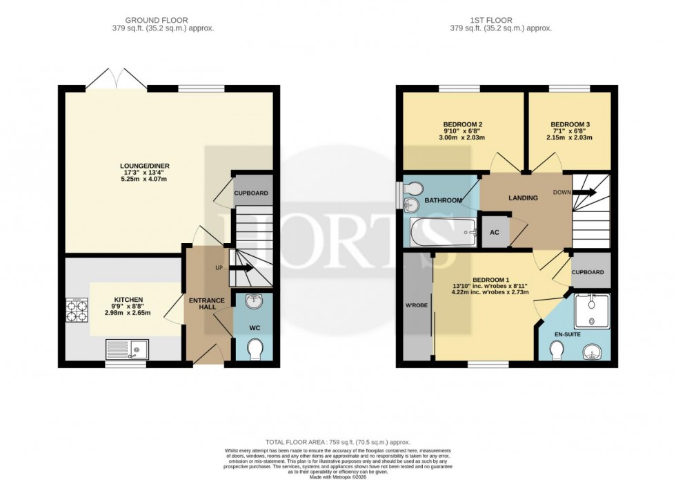 Floorplan for Hamilton Drive, Towcester