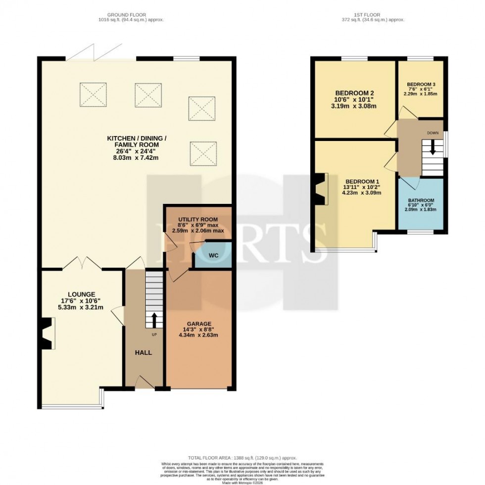 Floorplan for Kingsway, Kingsthorpe, Northampton